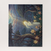 天使の姿祈ズインホーリーミステリアスな庭園 ジグソーパズル (縦)
