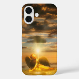 天使の子が世界を照らす iPhone 16ケース