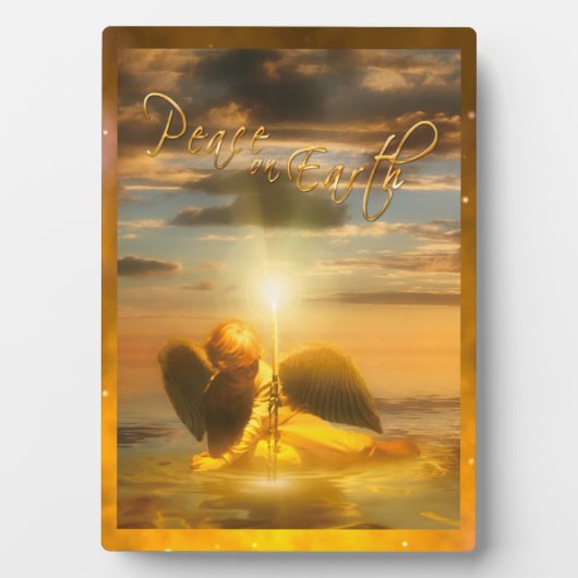 天使の子の平和を地上で フォトプラーク
