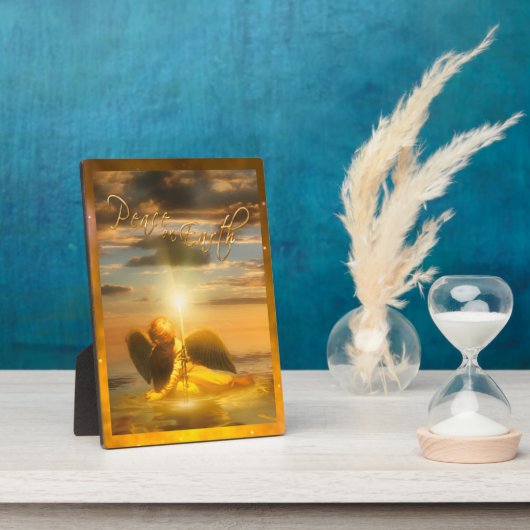 天使の子の平和を地上で フォトプラーク (側面)