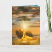 天使の子供が世界に光を当てる カード (正面)