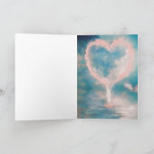 天使の子供が世界に光を当てる カード (内部)