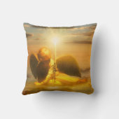 天使の子供が世界に光を当てる クッション (裏面)