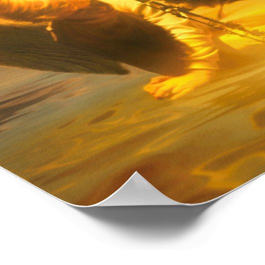 天使の子供が世界に光を当てる ポスター (角)