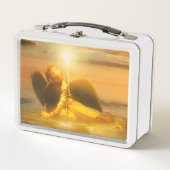 天使の子供が世界に光を当てる メタルランチボックス (正面)