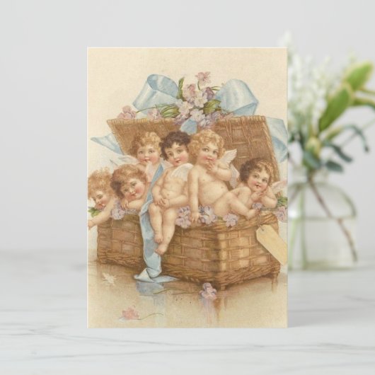 天使の子供たちでいっぱいのビンテージかご シーズンカード (スタンド正面)