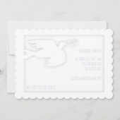 天使の子供の葬儀のお知らせを受け取る 招待状 (裏面)