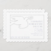 天使の子供の葬儀のお知らせを受け取る 招待状 (正面/裏面)