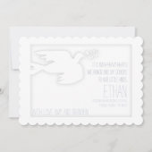 天使の子供の葬儀のお知らせを受け取る 招待状 (正面)