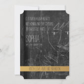 天使の子供の葬儀のお知らせ 招待状 (正面)