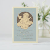 天使の子供　お悔やみ　感謝のカード 招待状 (スタンド正面)