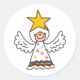 天使の子供 ラウンドシール
