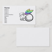 天使の子猫のプロフィールカード 名刺 (正面/裏面)