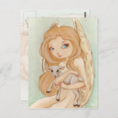 天使の子羊のポストカード ポストカード (正面/裏面)