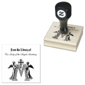 天使の宗教ヴァージンメアリーカトリックのシンボル ラバースタンプ (押印)