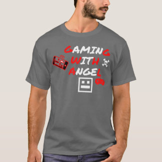 天使の少年とゲーム Tシャツ