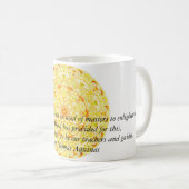 天使の引用文の感動的な聖者トマス・アクィナス コーヒーマグカップ (正面右)