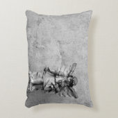 天使の彫像のアクセント枕 アクセントクッション (正面(垂直))