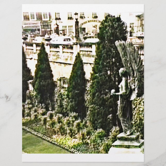 天使の彫像のBathのイギリスの飛んだ1986年のスナップ11737a (正面)