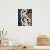 天使の彫刻と衣服とサイコロサン ポスター (キッチン)