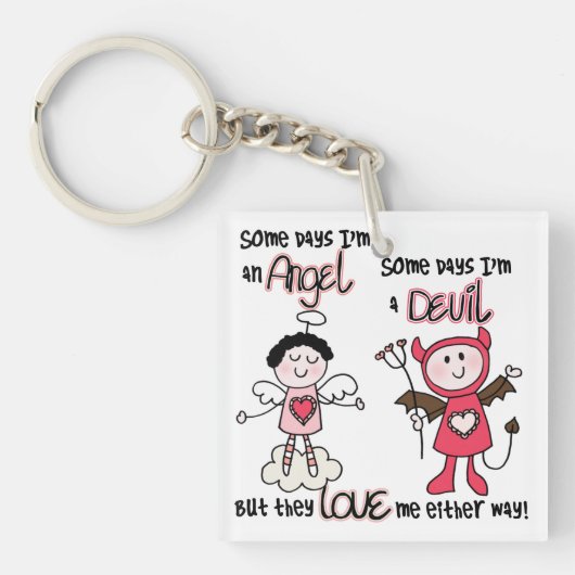 天使の悪魔 キーホルダー (正面)