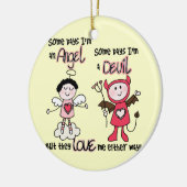 天使の悪魔 セラミックオーナメント (左)