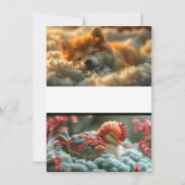 天使の愛：ロマンチックな結婚式招待状 招待状 (裏面)