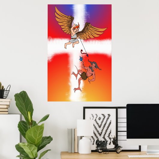 天使の戦い ポスター (ホームオフィス)