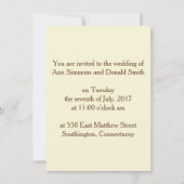 天使の招待状 招待状 (裏面)