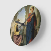 天使の挨拶、か告知1860年 ラウンド壁時計 (傾斜)