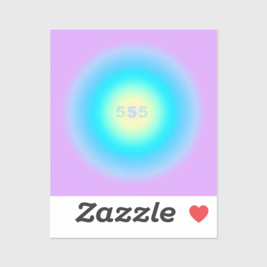 天使の数値555 – 地平線の変化 シール (シート)