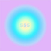 天使の数値555 – 地平線の変化 シール (正面)