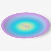 天使の数値555 – 地平線の変化 ペーパープレート (アングル)