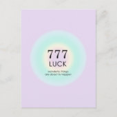 天使の数数数数法777運意 ポストカード (正面)