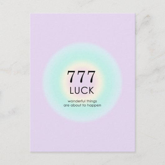 天使の数数数数法777運意 ポストカード (正面)