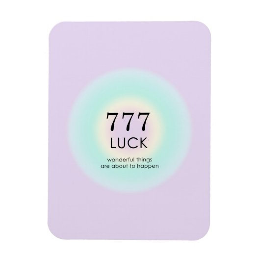 天使の数数数数法777運意 マグネット (縦)