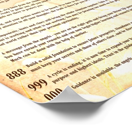 天使の数 ポスター (角)