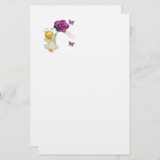 天使の文房具 便箋 (正面/裏面)