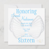天使の星 スイート16 招待状 - カスタム (裏面)