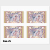 天使の朝の太陽の下でレニー・ラヴォワ 長方形シール (シート)