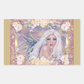 天使の朝の太陽の下でレニー・ラヴォワ 長方形シール (正面)