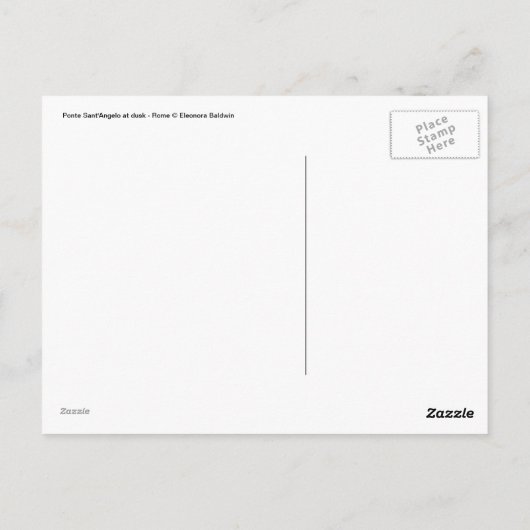 天使の橋 ポストカード (裏面)