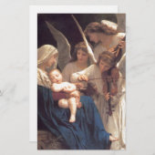 天使の歌-ウィリアム・アドルフ・ブグロー 便箋 (正面/裏面)