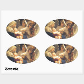 天使の歌、ウィリアム・アドルフ・ブグロー 楕円形シール (シート)