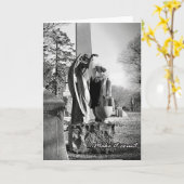 天使の死のグリーティングカードを数える空白の カード (黄色い花)