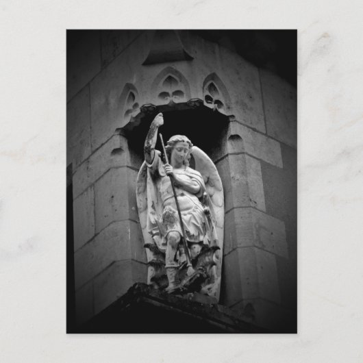 天使の殺し龍の像 ポストカード (正面)