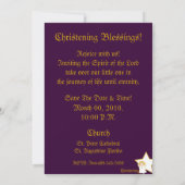 天使の洗礼の祝福-カスタマイズ 招待状 (裏面)