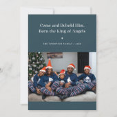 天使の王の宗教的なクリスマスフォト シーズンカード (正面)