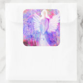 天使の白熱ステッカー スクエアシール (バッグ)