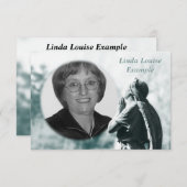 天使の祈りの言葉の記念物カード 案内状 (正面/裏面)